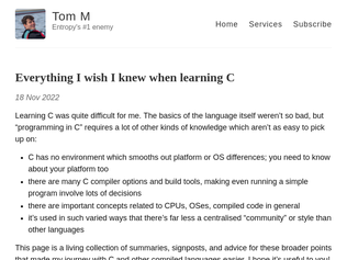Preview of 'Everything I wish I knew when learning C'