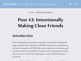 Preview of 'Intentionally making close friends'